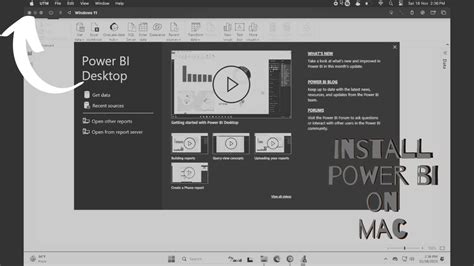 Power BI on MacBook Air M1 .